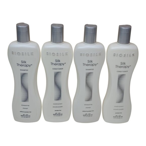 Biosilk Other - Biosilk Silk Therapy Shampoo & Conditioner Set 12oz 4 pk Paraben & Sulfate-Free